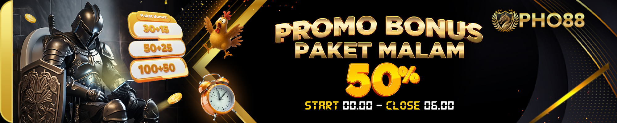 PROMO BONUS PAKET MALAM 50%